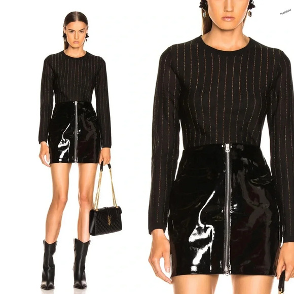 Frame Stripe Crew Long Sleeve Top - Picture 3 of 16